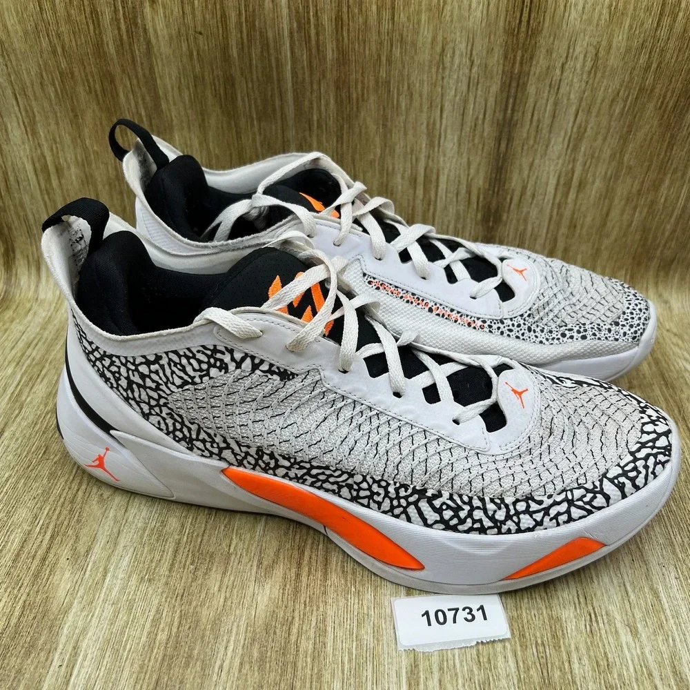 Nike Air Jordan Luka 1 Safari Men's Size 14 White Orange Sneakers DN1772-108